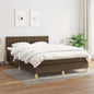JUNG Vida Boxspringbett mit Matratze Dunkelbraun 140x200 cm Stoff