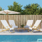 JUNG Vida Strandtücher 4 Stk. Weiß 60x135 cm Stoff 400 GSM