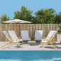 JUNG Vida Strandtücher 6 Stk. Weiß 60x135 cm Stoff 400 GSM