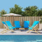 JUNG Vida Strandtücher 6 Stk. Türkis 60x135 cm Stoff 400 GSM