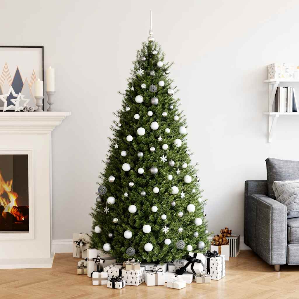 JUNG Vida 111-tlg. Weihnachtskugel-Set Weiß und Grau Polystyrol