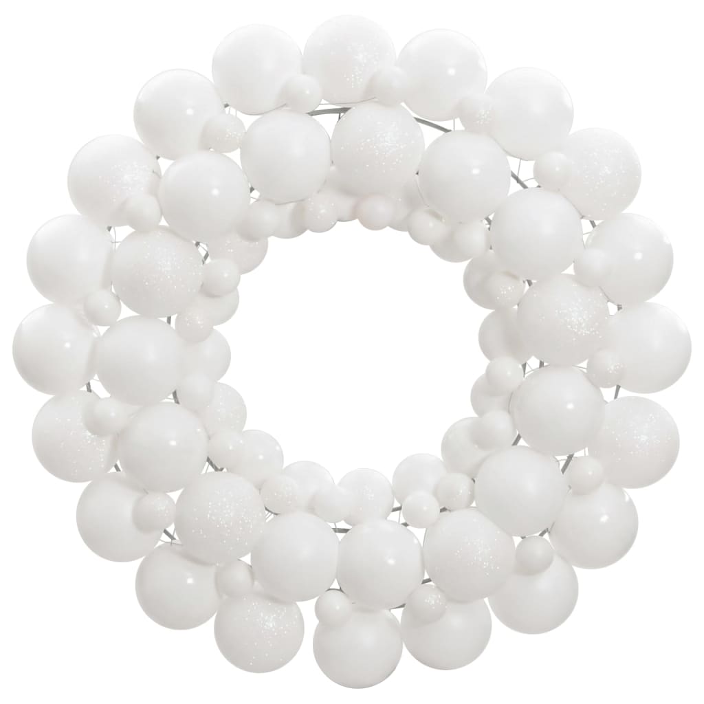 JUNG Vida Weihnachtskranz Weiß 45 cm Polystyrol