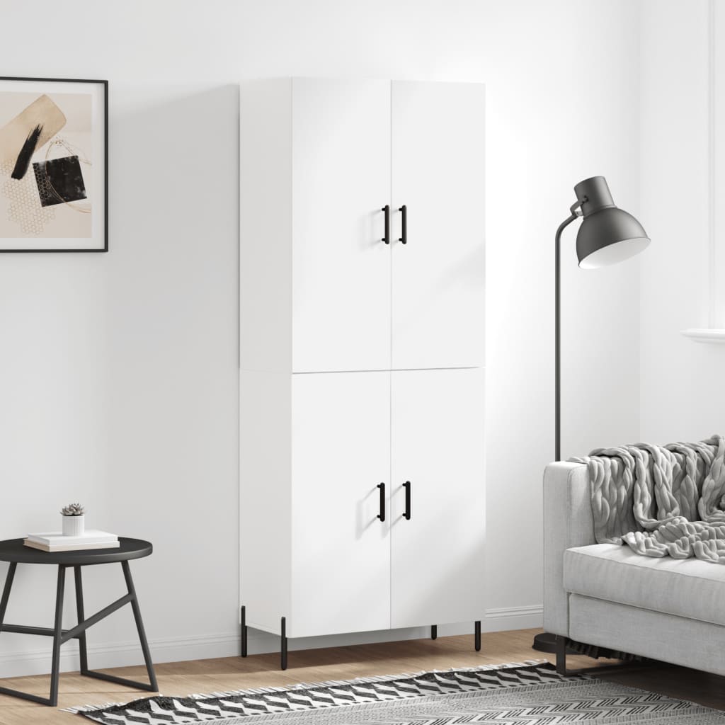 JUNG Vida Highboard Weiß 69,5x34x180 cm Holzwerkstoff