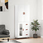 JUNG Vida Highboard Weiß 69,5x34x180 cm Holzwerkstoff