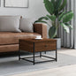 JUNG Vida Couchtisch Braun Eichen-Optik 51x51x40 cm Holzwerkstoff