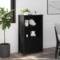 JUNG Vida Highboard Schwarz 62x32x103,5 cm Holzwerkstoff