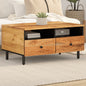JUNG Vida Couchtisch 80x54x40 cm Massivholz Akazie