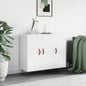JUNG Vida Sideboard Hochglanz-Weiß 90x34x80 cm Holzwerkstoff