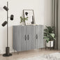 JUNG Vida Sideboard Grau Sonoma 90x34x80 cm Holzwerkstoff