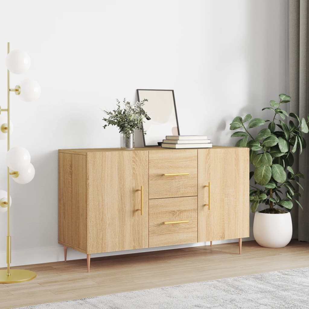 JUNG Vida Sideboard Sonoma-Eiche 100x36x60 cm Holzwerkstoff