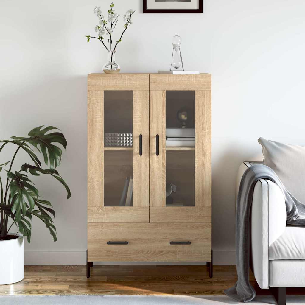 JUNG Vida Highboard Sonoma-Eiche 69,5x31x115 cm Holzwerkstoff