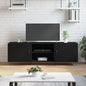 JUNG Vida TV-Schrank Schwarz 150x30x50 cm Holzwerkstoff