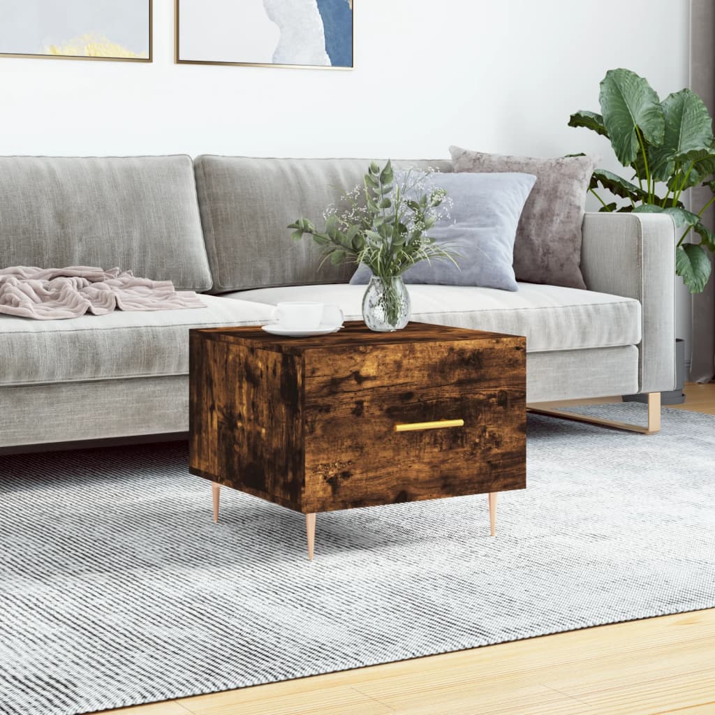 JUNG Vida Couchtisch Räuchereiche 50x50x40 cm Holzwerkstoff