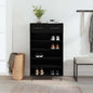JUNG Vida Schuhschrank Schwarz 60x35x105 cm Holzwerkstoff