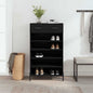 JUNG Vida Schuhschrank Schwarz 60x35x105 cm Holzwerkstoff
