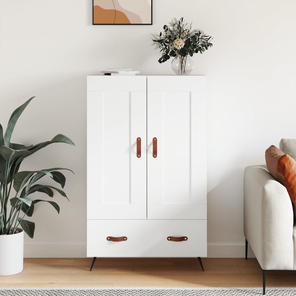 JUNG Vida Highboard Weiß 69,5x31x115 cm Holzwerkstoff
