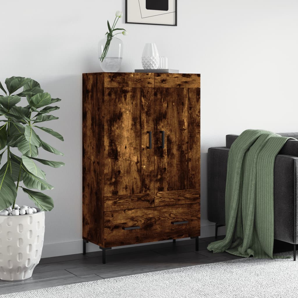 JUNG Vida Highboard Räuchereiche 69,5x31x115 cm Holzwerkstoff