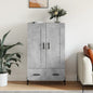 JUNG Vida Highboard Betongrau 69,5x31x115 cm Holzwerkstoff