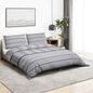 JUNG Vida Bettwäsche-Set Grau 260x220 cm Baumwolle