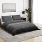 JUNG Vida Bettwäsche-Set Dunkelgrau 200x220 cm Baumwolle