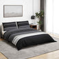 JUNG Vida Bettwäsche-Set Schwarz und Weiß 225x220 cm Baumwolle