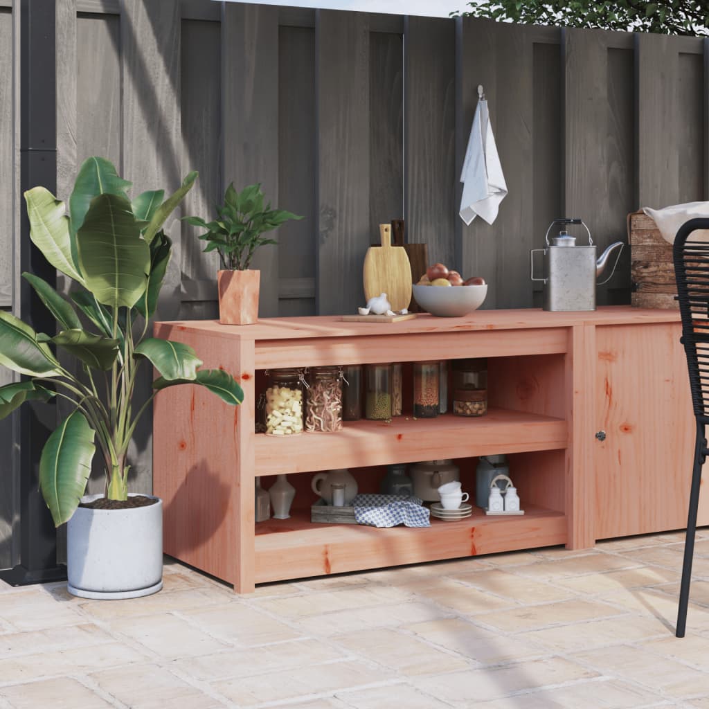 JUNG Vida Outdoor-Küchenschrank 106x55x64 cm Massivholz Douglasie