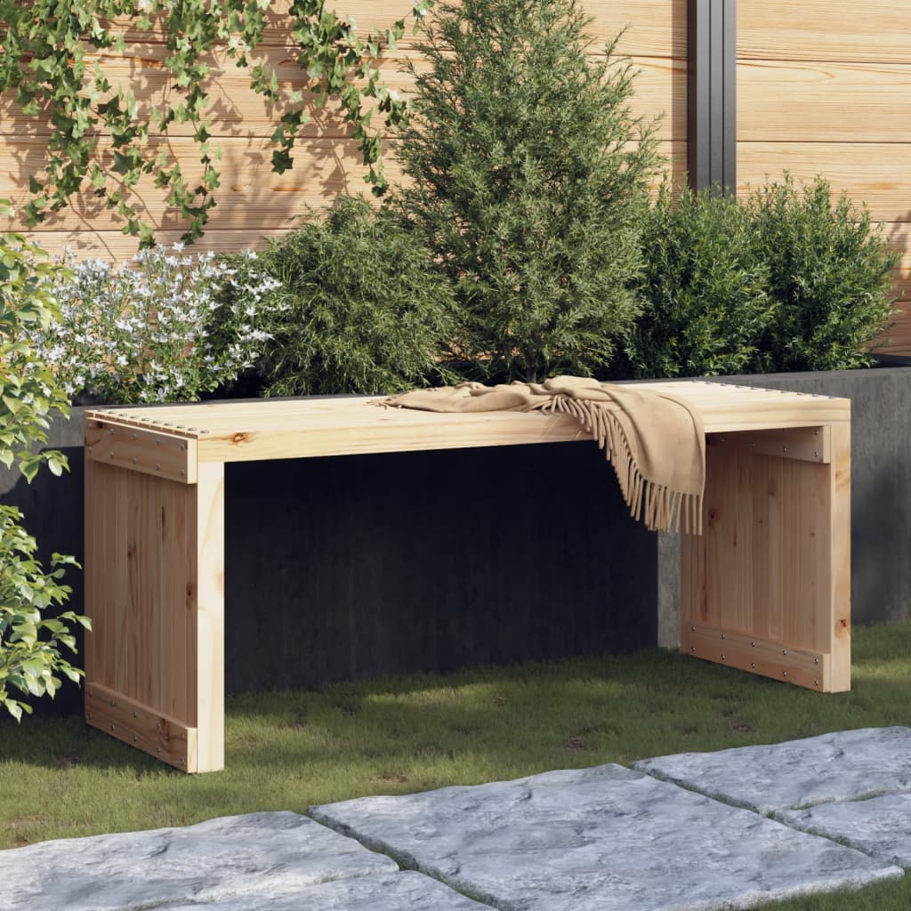 JUNG Vida Gartenbank Ausziehbar 212,5x40,5x45 cm Massivholz Kiefer
