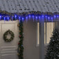 JUNG Vida Eiszapfen-Lichterkette 200 LEDs Blau 20 m Acryl PVC