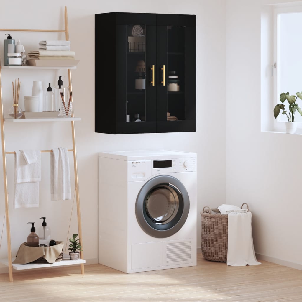 JUNG Vida Wandschrank Schwarz 69,5x34x90 cm