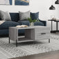 JUNG Vida Couchtisch Grau Sonoma 90x50x40 cm Holzwerkstoff