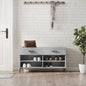 JUNG Vida Schuhbank Betongrau 102x35x55 cm Holzwerkstoff