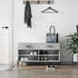 JUNG Vida Schuhbank Betongrau 102x35x55 cm Holzwerkstoff
