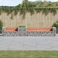 JUNG Vida Gartenbank mit Gabione Massivholz Douglasie
