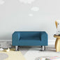 JUNG Vida Kindersofa Blau 50x40x26,5 cm Samt