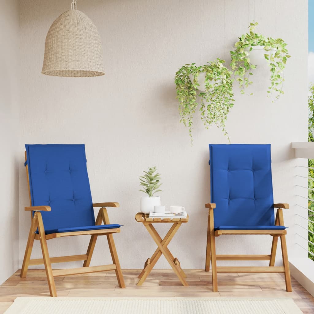 JUNG Vida Gartenstühle mit Kissen 2 Stk. Massivholz Teak
