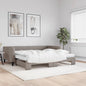 JUNG Vida Tagesbett Ausziehbar mit Matratzen Taupe 100x200 cm Stoff