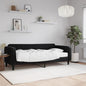 JUNG Vida Tagesbett mit Matratze Schwarz 90x200 cm Samt