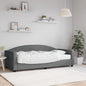 JUNG Vida Tagesbett mit Matratze Dunkelgrau 90x190 cm Stoff