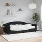 JUNG Vida Tagesbett mit Matratze Schwarz 100x200 cm Samt