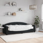 JUNG Vida Tagesbett mit Matratze Schwarz 80x200 cm Stoff