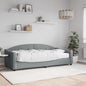 JUNG Vida Tagesbett mit Matratze Hellgrau 90x200 cm Stoff