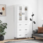 JUNG Vida Highboard Weiß 69,5x34x180 cm Holzwerkstoff