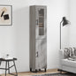 JUNG Vida Highboard Grau Sonoma 34,5x34x180 cm Holzwerkstoff