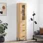 JUNG Vida Highboard Sonoma-Eiche 34,5x34x180 cm Holzwerkstoff