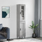 JUNG Vida Highboard Grau Sonoma 34,5x34x180 cm Holzwerkstoff