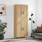 JUNG Vida Highboard Sonoma-Eiche 69,5x34x180 cm Holzwerkstoff