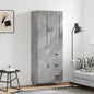 JUNG Vida Highboard Betongrau 69,5x34x180 cm Holzwerkstoff