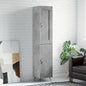 JUNG Vida Highboard Betongrau 34,5x34x180 cm Holzwerkstoff