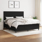 JUNG Vida Boxspringbett mit Matratze Schwarz 180x200 cm Stoff