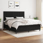 JUNG Vida Boxspringbett mit Matratze Schwarz 180x200 cm Stoff